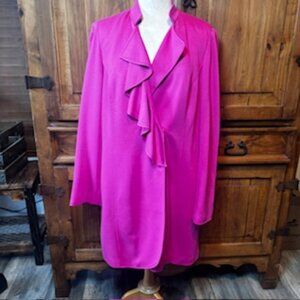 INC Long Fuschia Pink Blazer/Jacket - Size XL